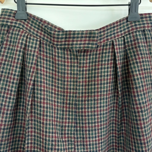 Vintage wool blend plaid trousers - Picture 11 of 12